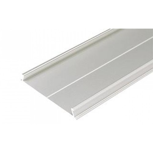 Abdeckung für LED Streifen 1m Alu-Leiste "FLAT" Aluminium-Profil eloxiert 