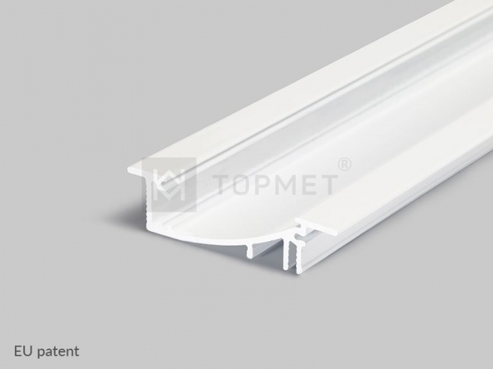 LED Einbauprofil FLAT8-2000 2m, weiß