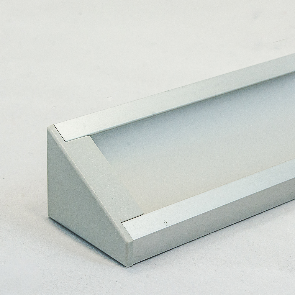 LEDsikon® Blende raureif 2m für Aluminiumprofil TRIO10 LK#522729 