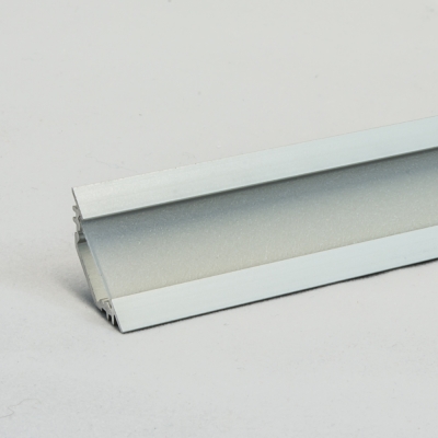 LED Aluminium Eckprofil Set TRIO 10mm (2m) eloxiert inkl. Blende (raureif/diffus), inkl. 2 Endkappen für LED-Streifen/indirekte Beleuchtung