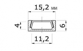 LED Anbauprofil MIC-11-1m, eloxiert