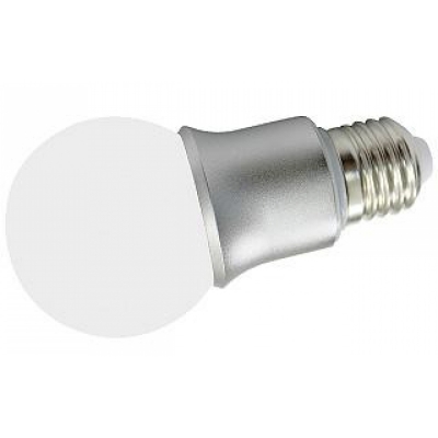 LED-Leuchte in Kugelform E27-G60M 6W, warm weiß